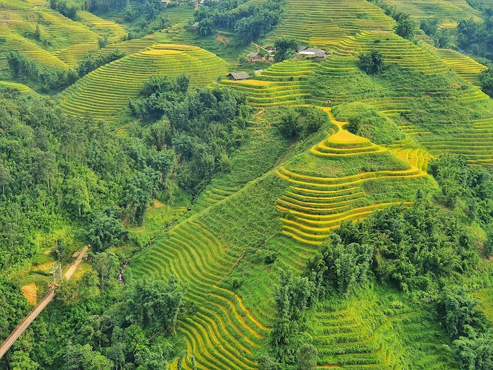 Y Linh Ho Village is embraced by rugged mountains and stunning rice terraces